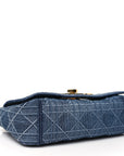 Denim Cannage Small Caro Bag Blue