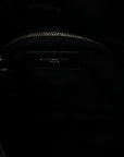 Lambskin Quilted Small Loulou Puffer Monogram Chain Satchel Black