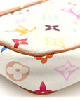Monogram Multicolor Pochette Accessories White