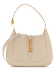 Boarded Dyana Lux Calfskin Small Jackie 1961 Hobo Mystic White