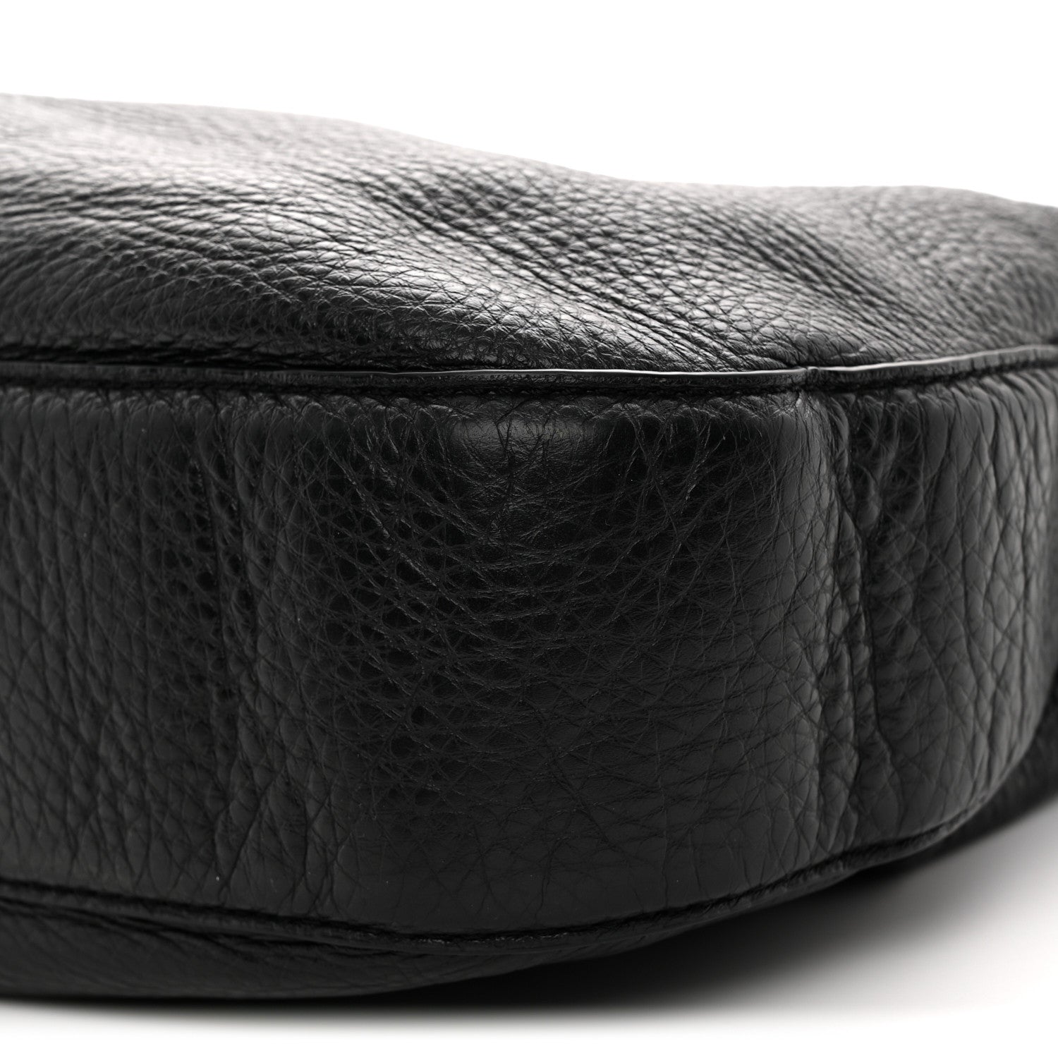 Pebbled Calfskin Hobo Black