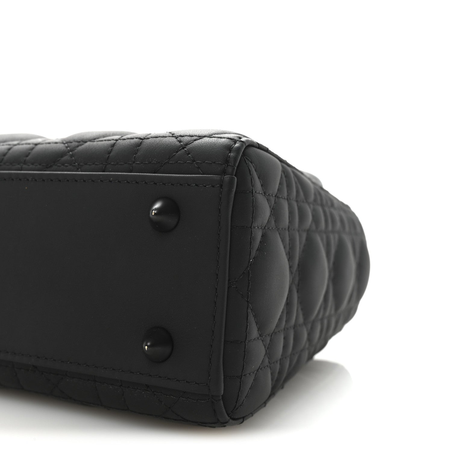 Ultra Matte Calfskin Cannage Small My ABCD1OR Lady D1OR Black