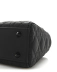 Ultra Matte Calfskin Cannage Small My ABCD1OR Lady D1OR Black