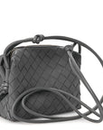 Nappa Intrecciato Mini Loop Camera Bag Thunder
