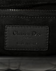 Ultra Matte Calfskin Cannage Medium Lady D1OR Black
