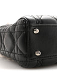 Lambskin Cannage Mini Lady D1OR Black