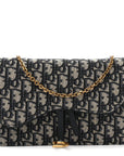 Oblique Saddle Chain Pouch Blue