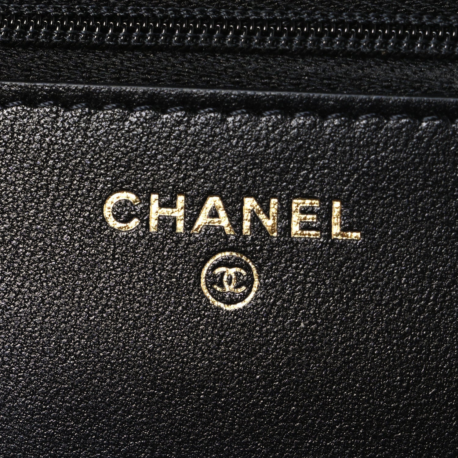 Lambskin Plexiglass Quilted Coco Love Wallet On Chain WOC Black