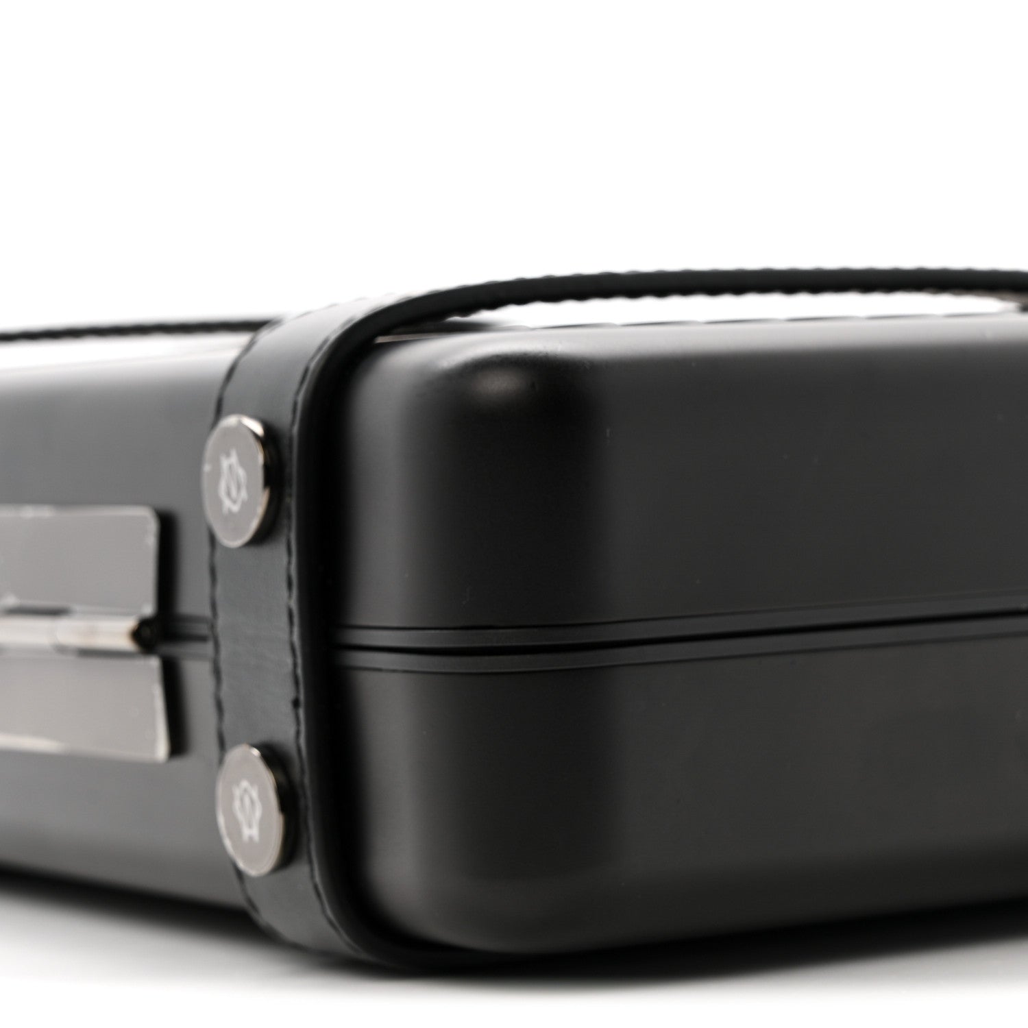 Matte Aluminum Personal Cross-Body Bag Black