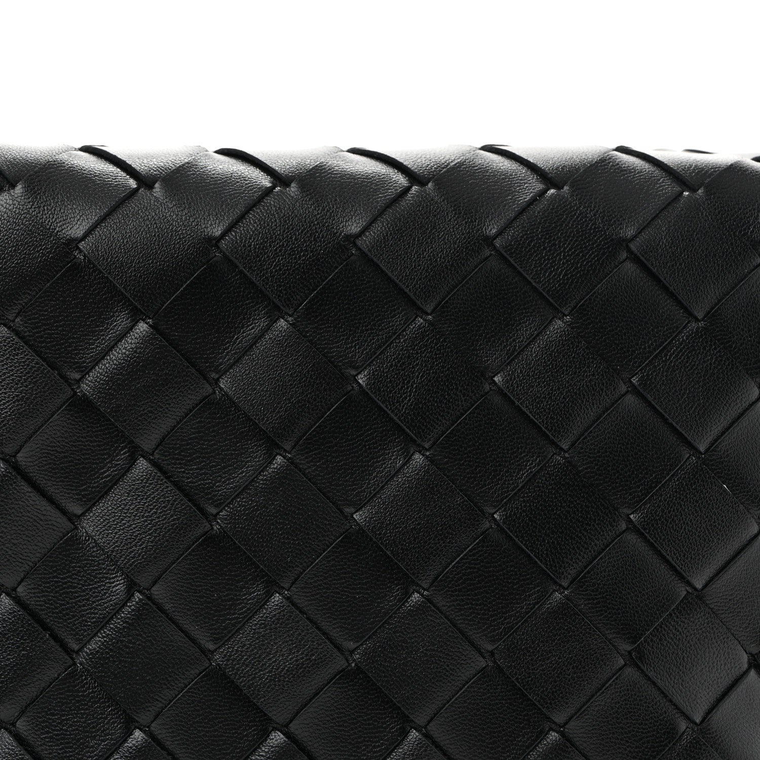 Calfskin Nappa Intrecciato Candy Wallace Black