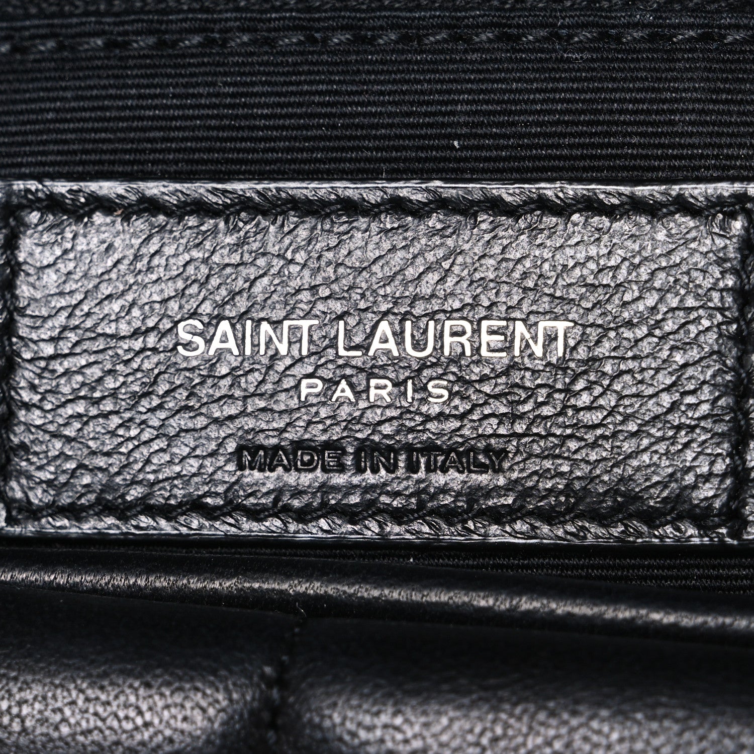 Lambskin Quilted Small Loulou Puffer Monogram Chain Satchel Black
