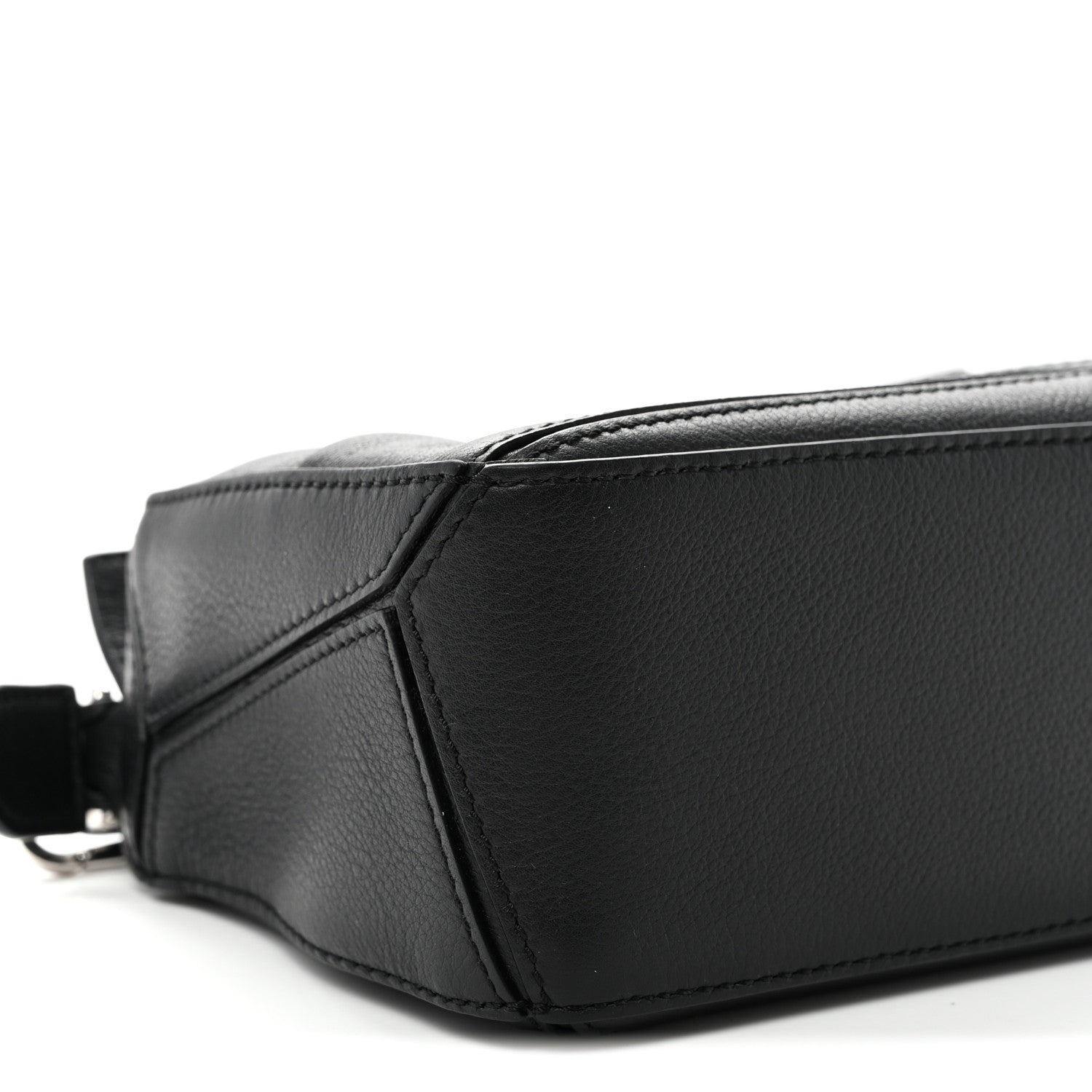 Calfskin Mini Puzzle Bag Black