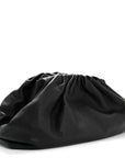 Smooth Butter Calf The Pouch Oversized Clutch Black