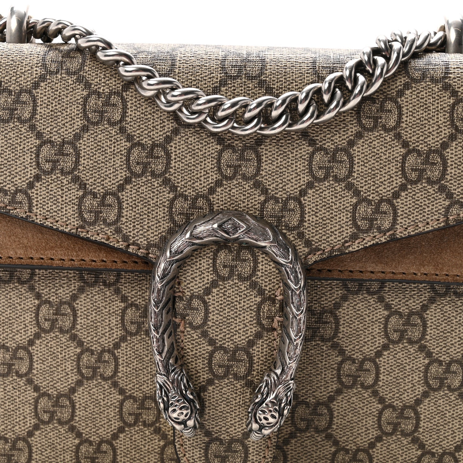 GG Supreme Monogram Mini Dionysus Shoulder Bag Taupe