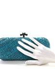 Ayers Intrecciato Karung Knot Clutch Blue