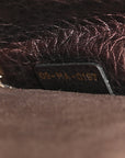 Metallic Calfskin J'AD1OR Chain Flap Bag Noisette