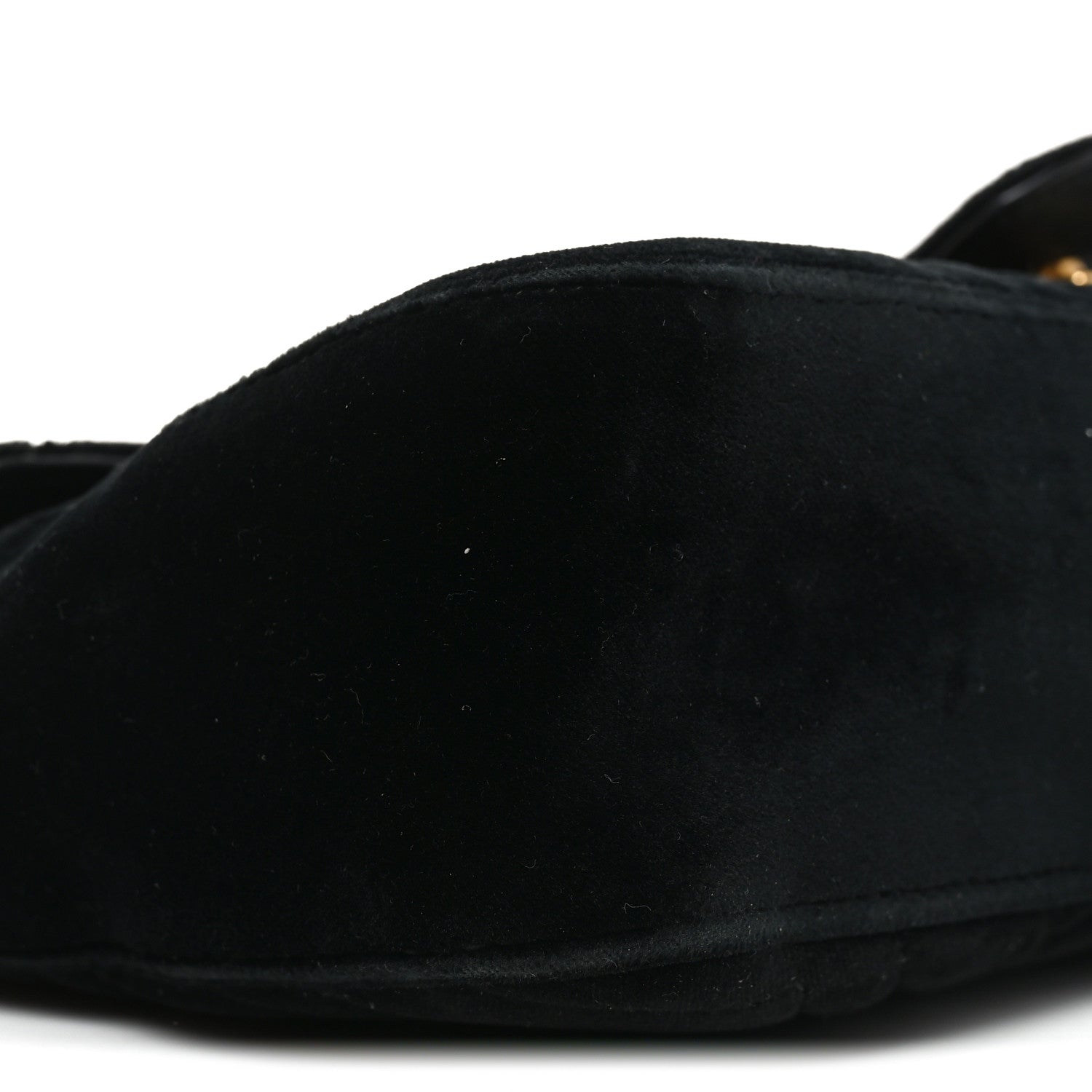 Velvet Matelasse Medium GG Marmont Shoulder Bag Black