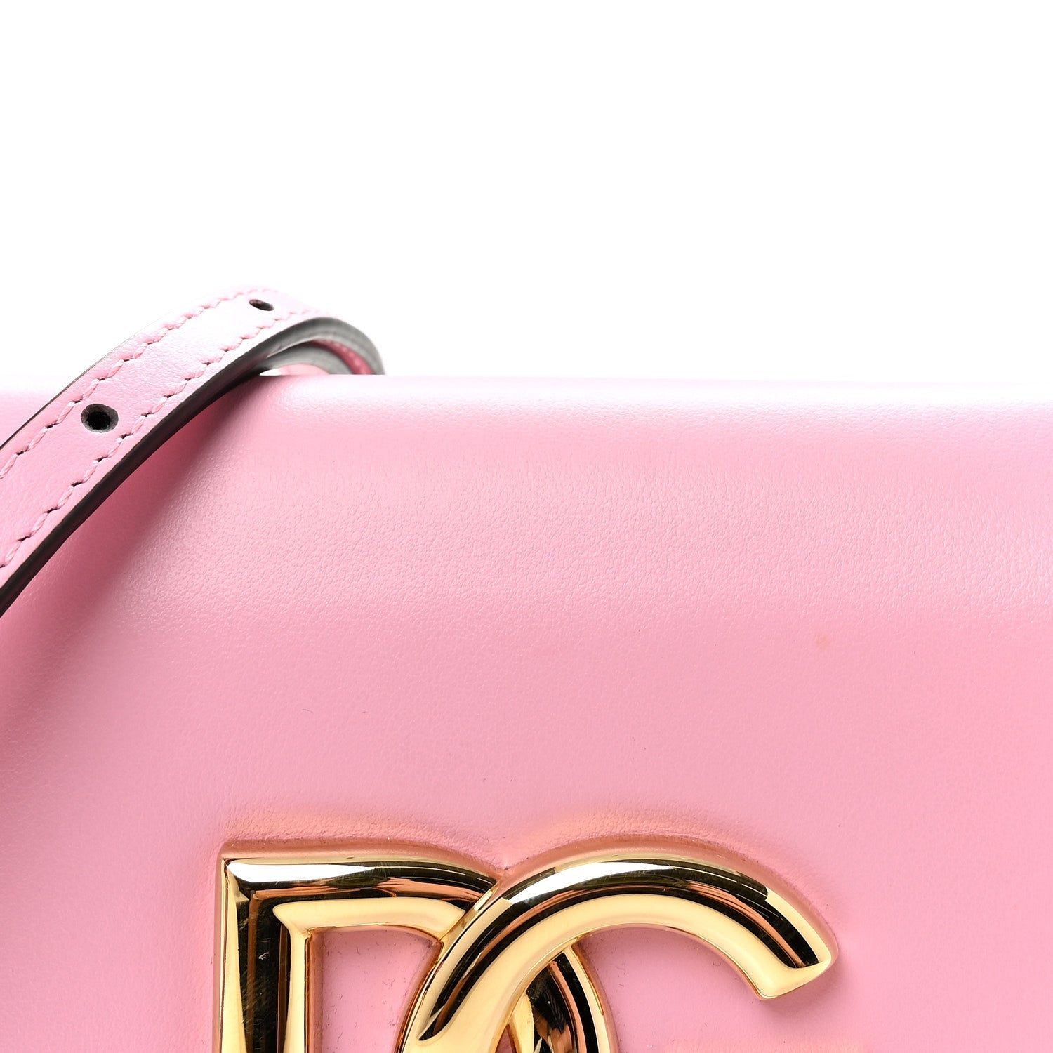 Calfskin 3.5 Flap Crossbody Bag Pink