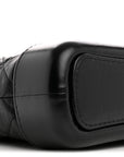 Aged Calfskin Quilted Small Gabrielle Hobo Black