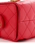 Caviar Quilted Mini CHNL 25 Handbag Red