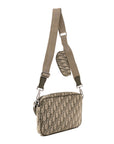 Oblique Saddle Triple Pouch Green