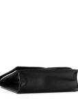 Calfskin DG Logo Flap Crossbody Bag Black