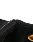 Suede Small Classic Monogram Kate Tassel Satchel Black