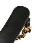 Washed Denim Quilted Medium CHNL 25 Handbag Black