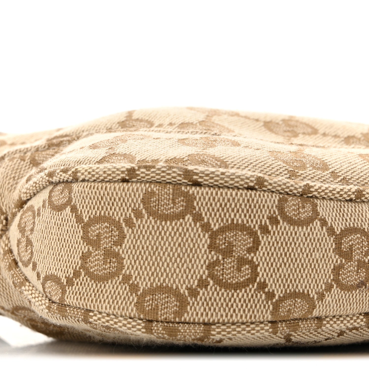 GG Supreme Grained Calfskin Medium Jackie Slim Shoulder Bag Sand Dark Brown