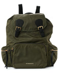 Nylon Large Rucksack Backpack  Canvas Green