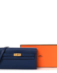 Epsom Kelly Wallet To Go Bleu Saphir