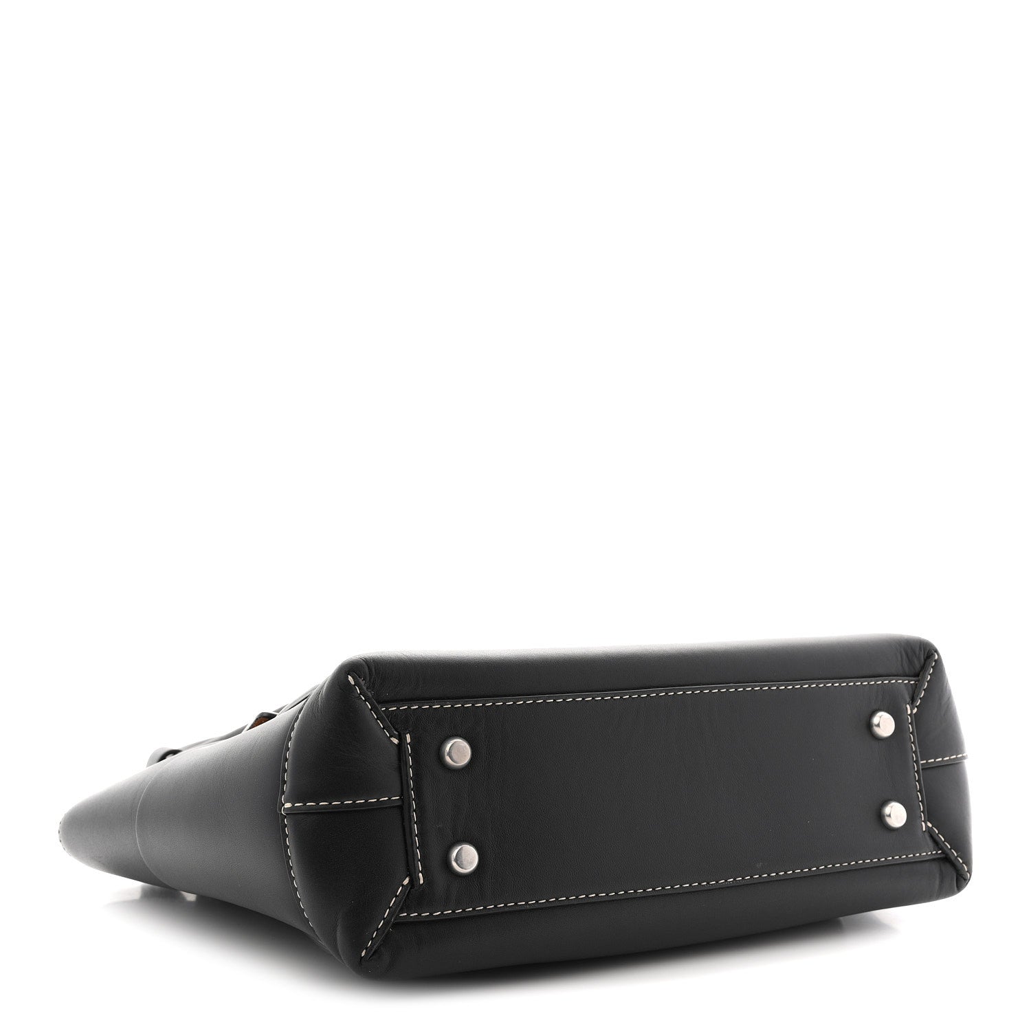 French Calfskin Maxi Intrecciato Arco 33 Black