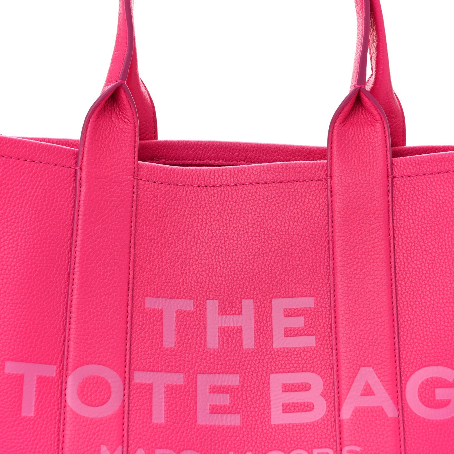 Grained Calfskin Large The Tote Bag Hot Pink
