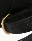 Caviar Quilted Filigree Waist Bag Black