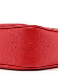 Pebbled Calfskin Small Soho Disco Bag Tabasco Red