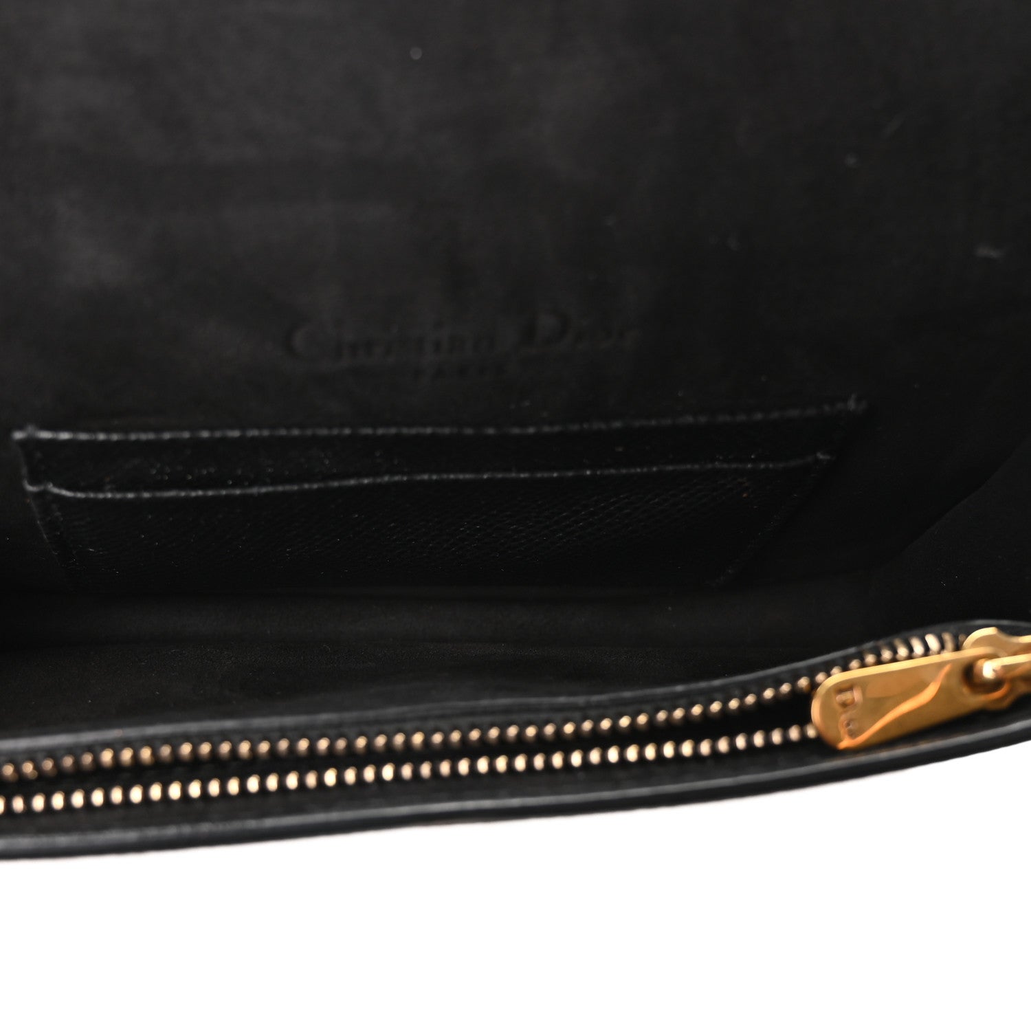 Grained Calfskin Saddle Belt Bag Black