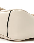 Calfskin Matelasse Small GG Marmont Shoulder Bag White