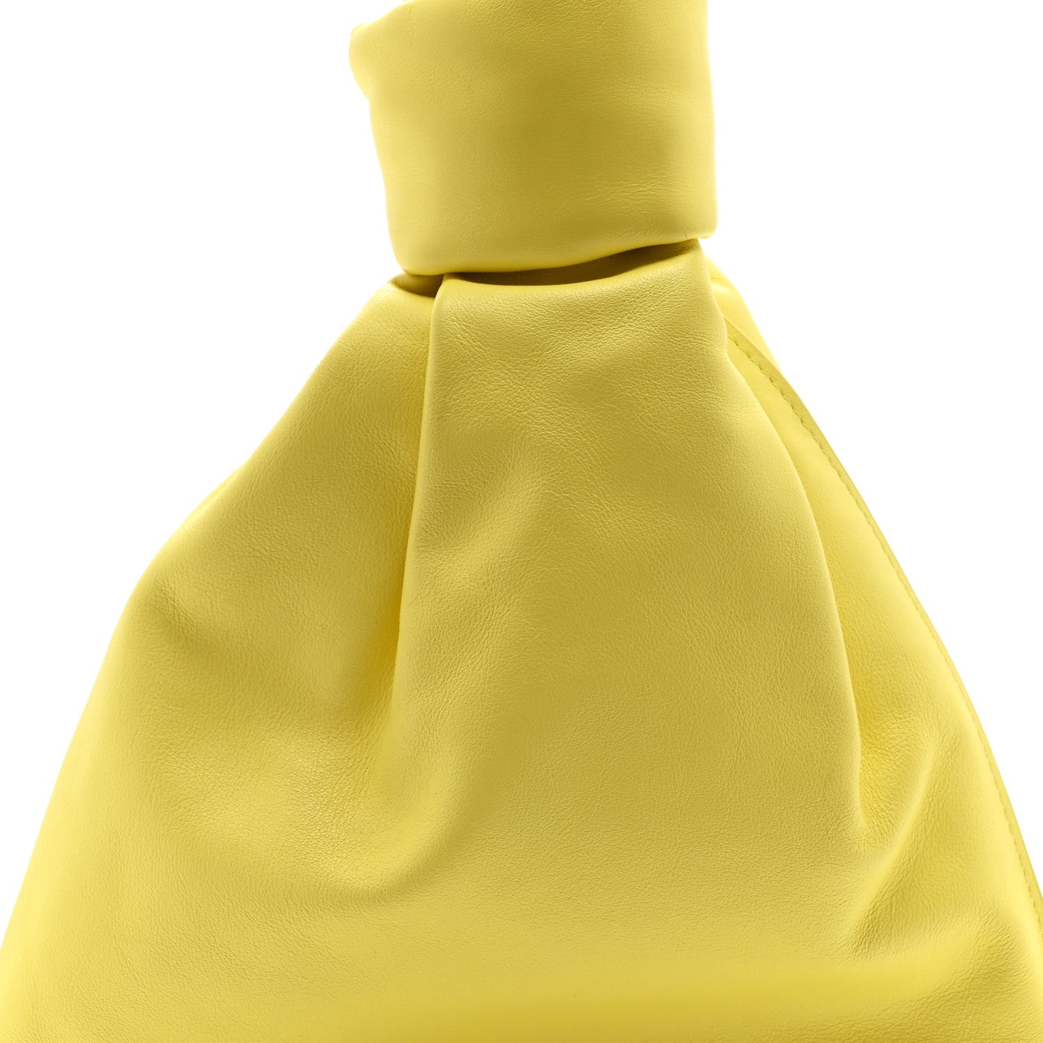 Calfskin Mini BV Twist Yellow