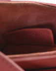 Goatskin Micro Saddle Bag With Strap Coral Powder