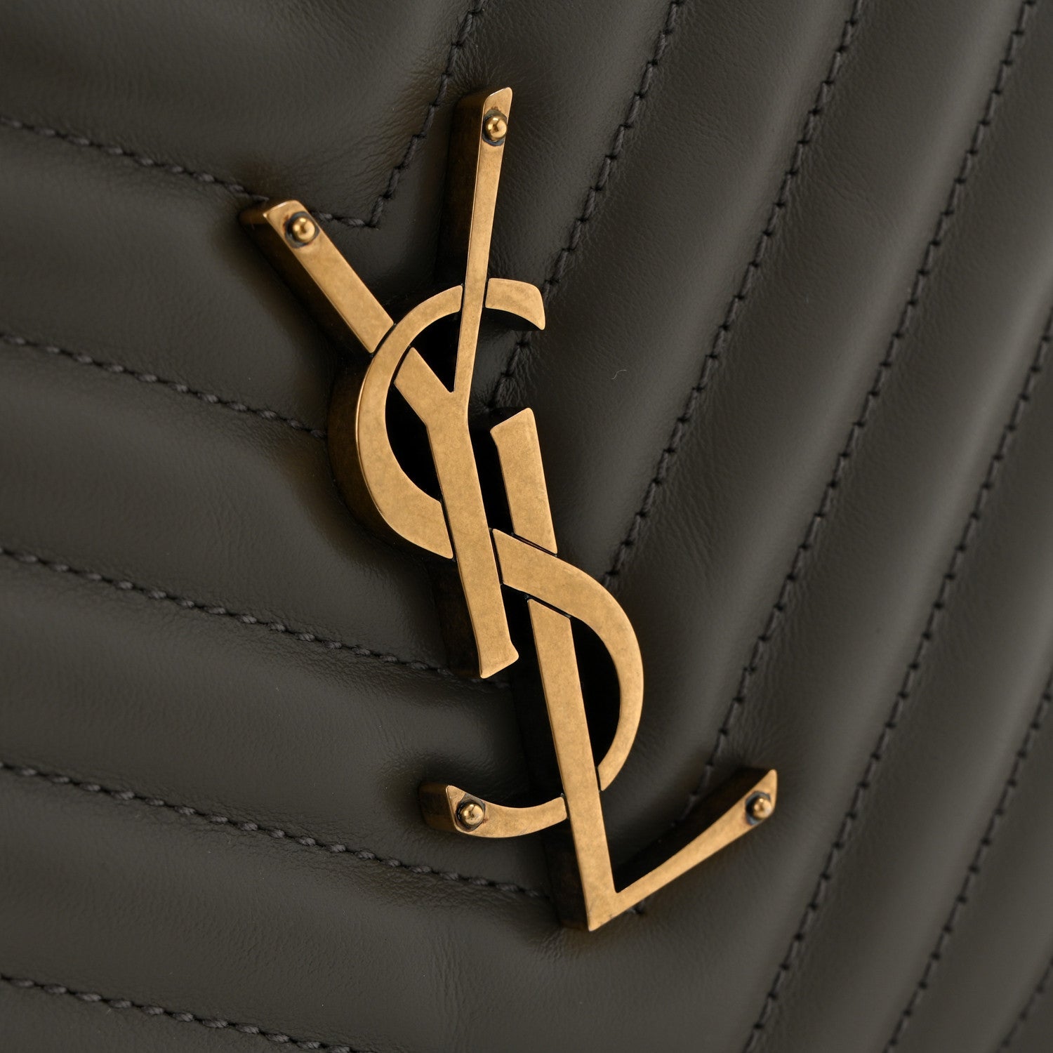 Calfskin Matelasse Monogram Lou Camera Bag Dusty Grey