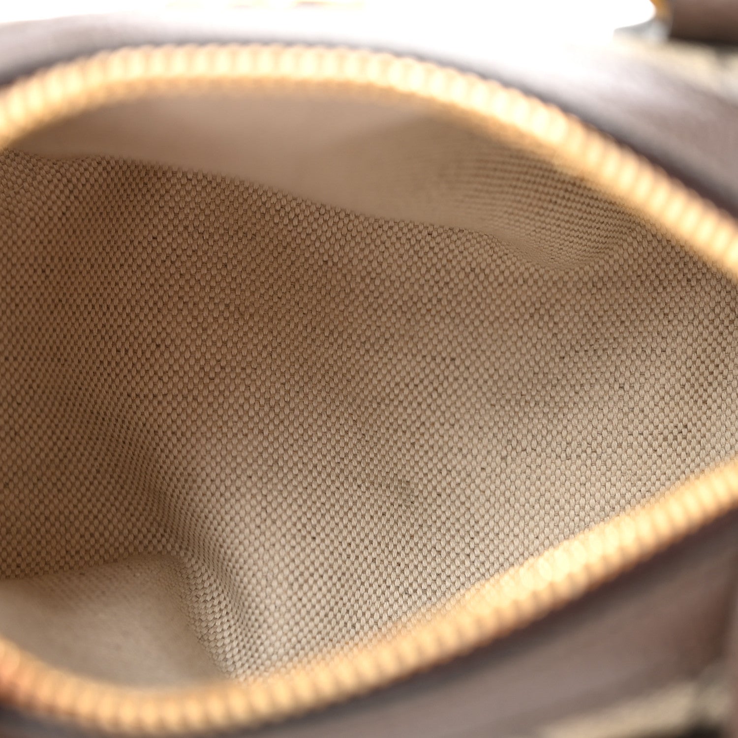 GG Supreme Monogram Textured Dollar Calfskin Web Super Mini Ophidia Top Handle Bowler Bag  Beige Ebony New Acero