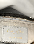 Lambskin Cannage Mini Lady D1OR Gray Opaline