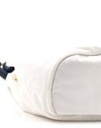 Re-Nylon Triangle Mariner Small Bucket Bag White Baltico
