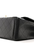 Caviar Quilted Maxi Double Flap Black