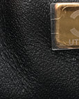 Lambskin Quilted Mini Rectangular Flap Black