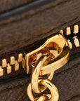GG Supreme Monogram Web Mini Ophidia Round Shoulder Bag Brown
