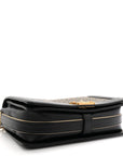 Lambskin Braided Woven Medium Boy Flap Navy Black