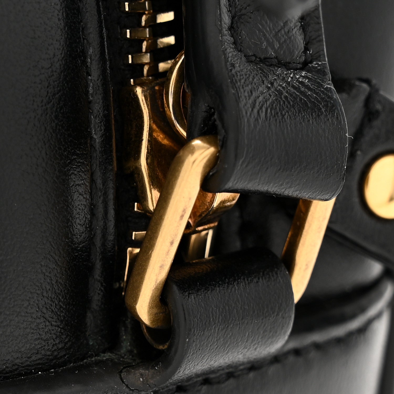 Calfskin Matelasse Monogram Lou Camera Bag Black
