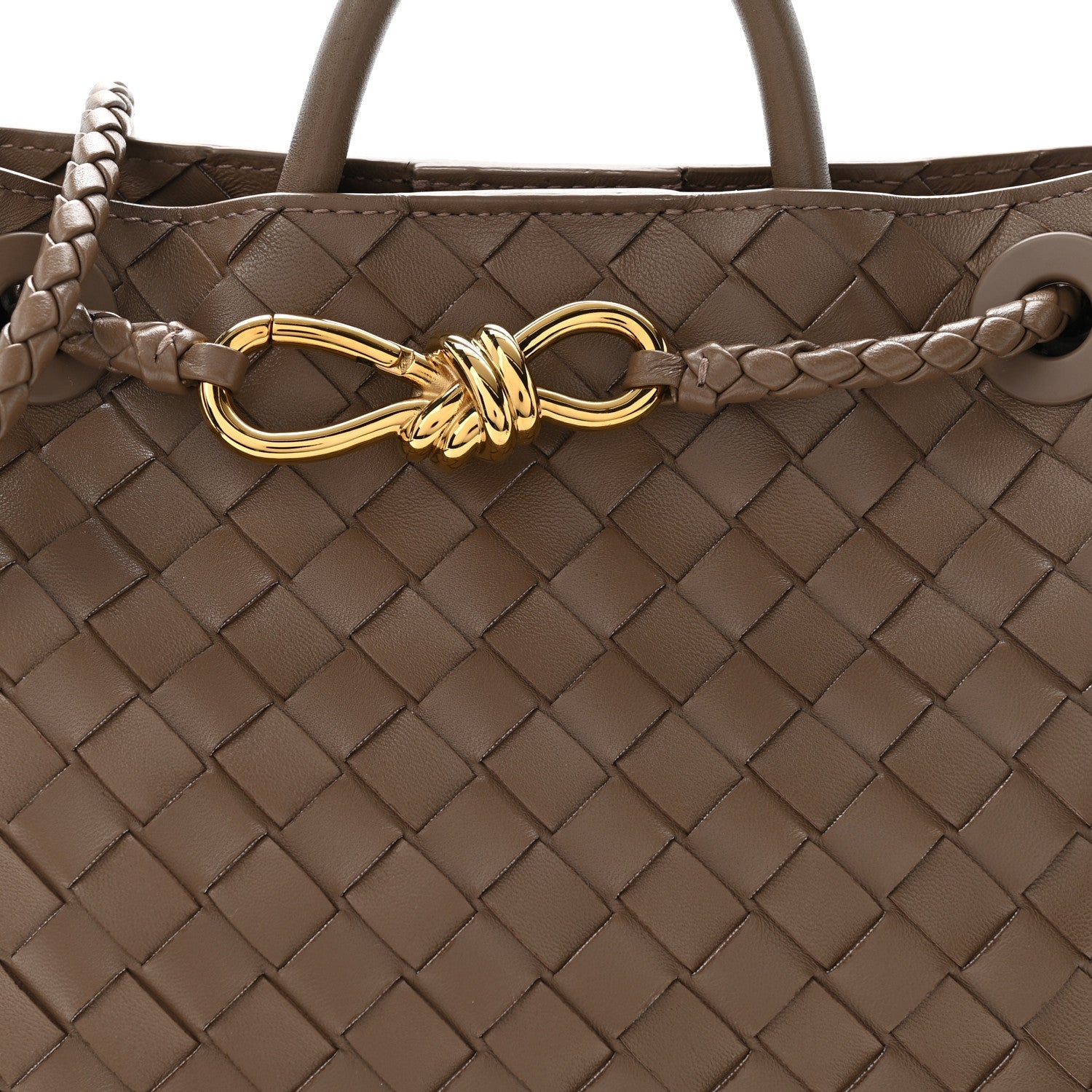 Nappa Intrecciato Small Andiamo Shoulder Bag Pinecone