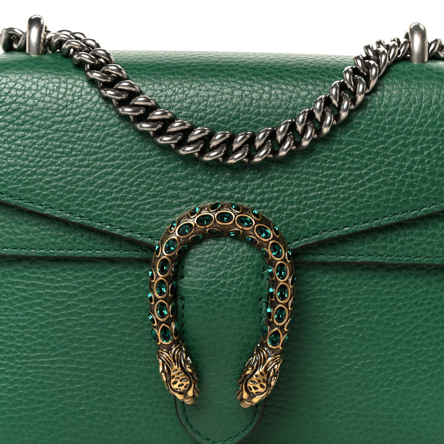 Calfskin Mini Dionysus Shoulder Bag Emerald